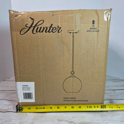 Hunter High Oaks Pendant Light Noble Bronze Finish 19558