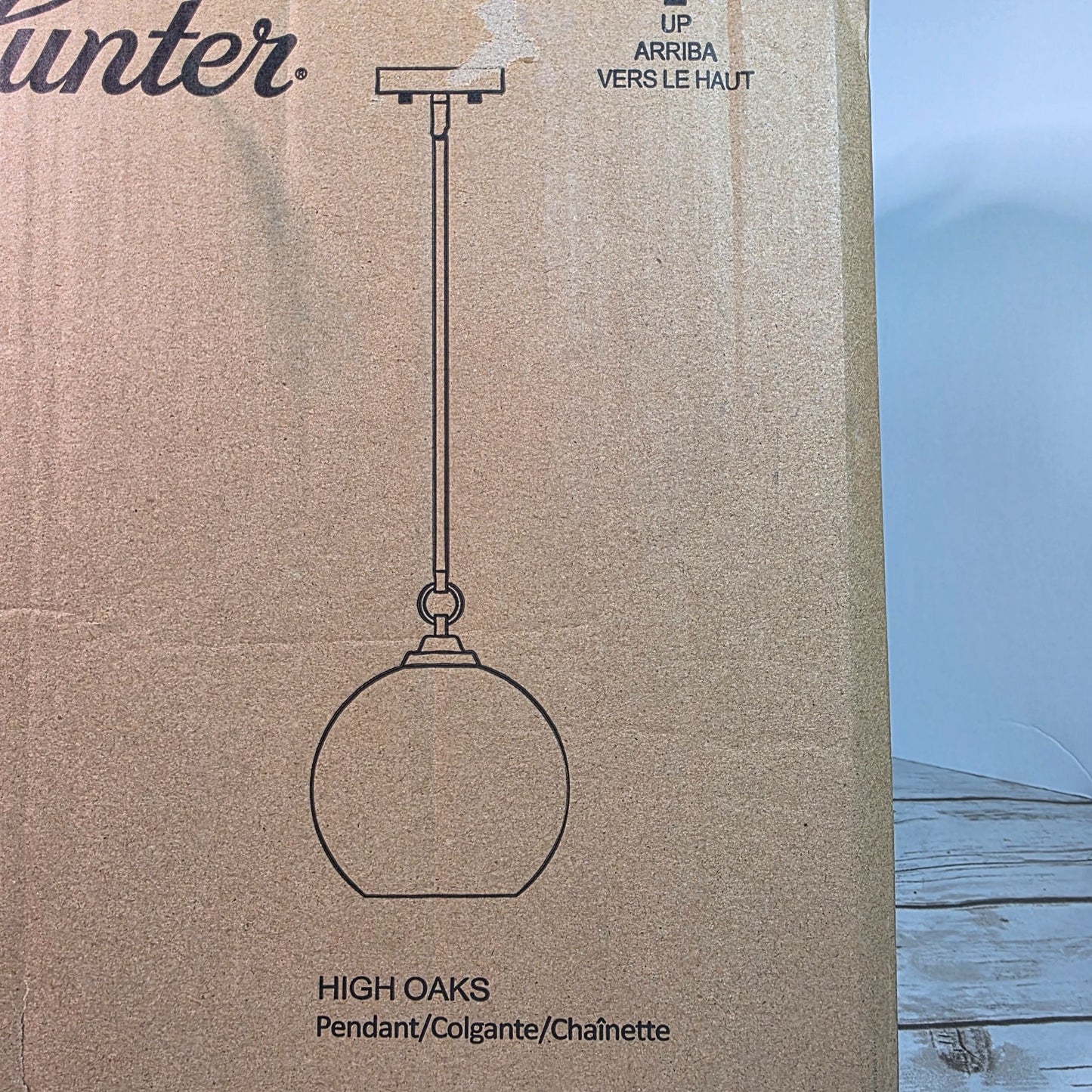 Hunter High Oaks Pendant Light Noble Bronze Finish 19558