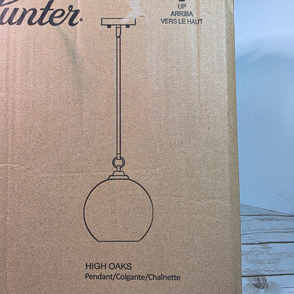 Hunter High Oaks Pendant Light Noble Bronze Finish 19558