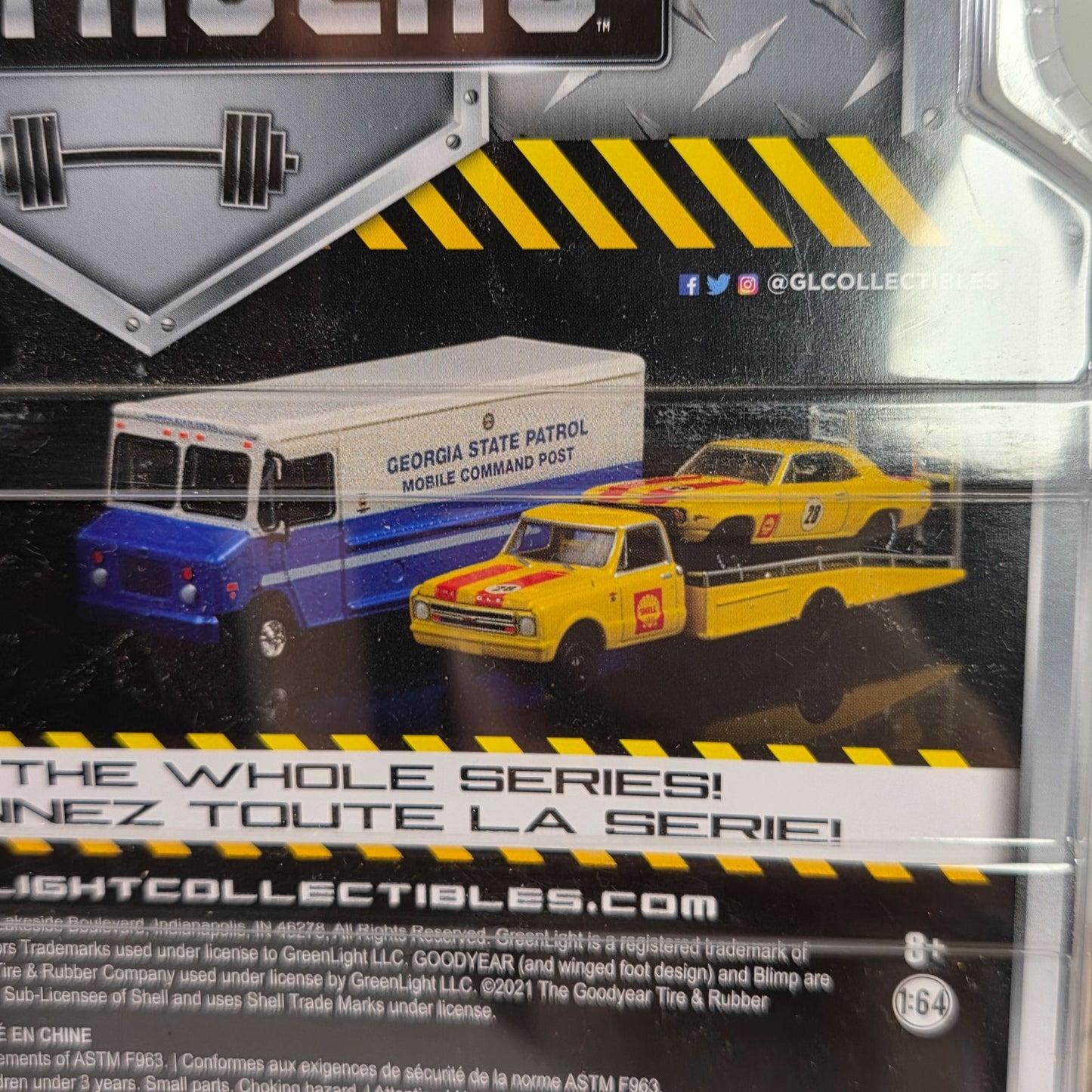 Greenlight 1967 Chevrolet C-30 Ramp Truck & 1969 Chevrolet Camaro 1:64 Scale Diecast Model