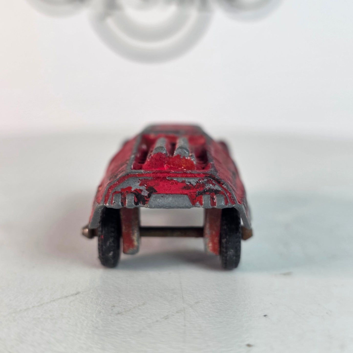 Vintage Tootsie Toy Diecast Metal Red Fiat Abarth #2 Collectible Car Model
