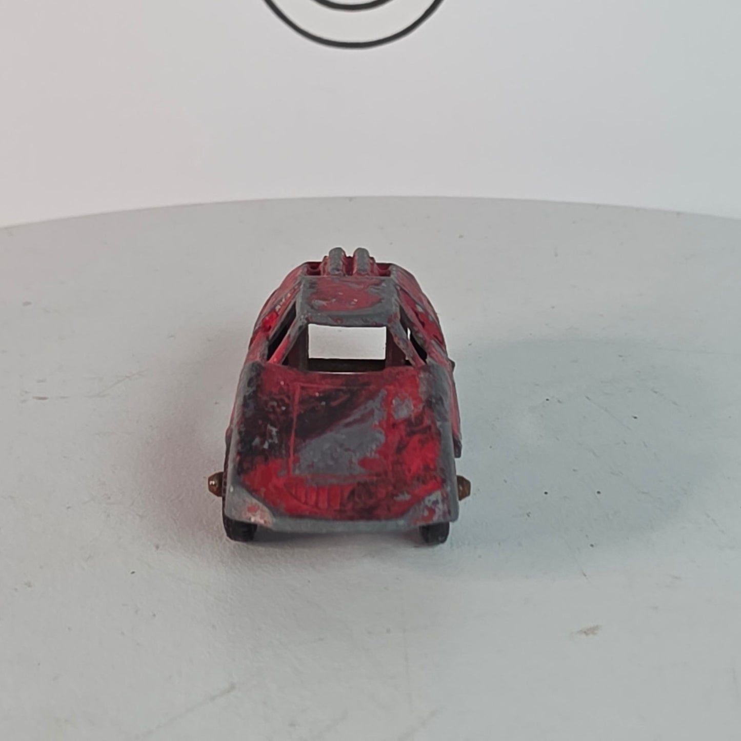 Vintage Tootsie Toy Diecast Metal Red Fiat Abarth #2 Collectible Car Model