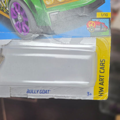 Hot Wheels Bully Goat Green Graffiti Purple Rims 2014 Loose Malaysia