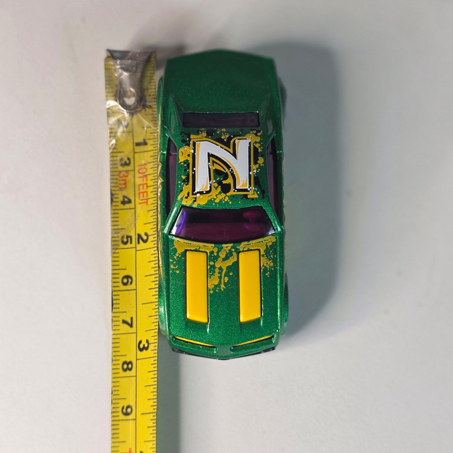 Hot Wheels Bully Goat Green Graffiti Purple Rims 2014 Loose Malaysia