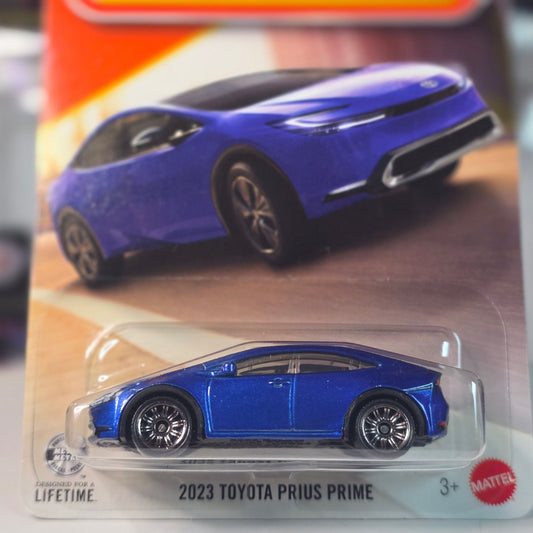 Matchbox Toyota Prius Prime 2023 Blue New On Card #41/125 MOC