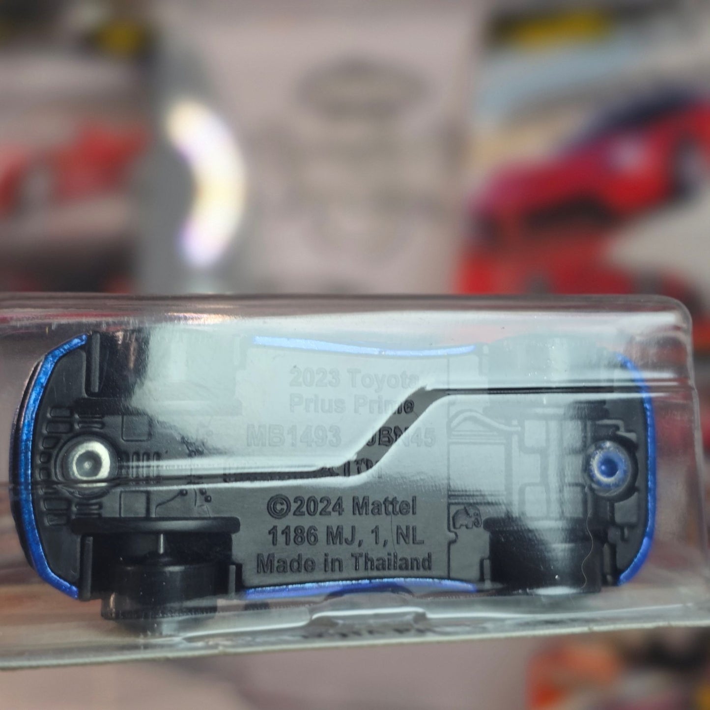 Matchbox Toyota Prius Prime 2023 Blue New On Card #41/125 MOC
