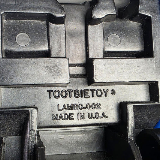 Vintage Plastic Tootsietoy Lambo 002 Toy Truck Blue