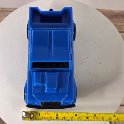 Vintage Plastic Tootsietoy Lambo 002 Toy Truck Blue