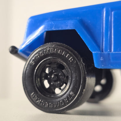 Vintage Plastic Tootsietoy Lambo 002 Toy Truck Blue