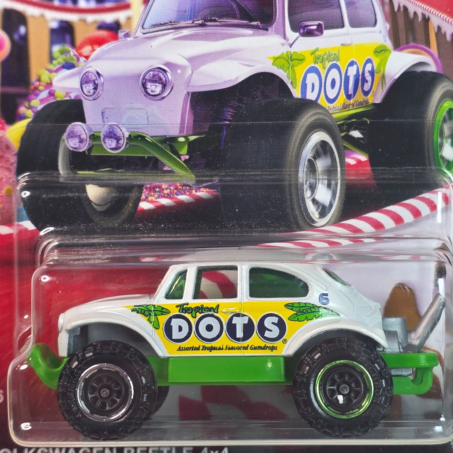 Matchbox HW75 Volkswagen Beetle 4x4 Dots Edition Diecast Toy Car