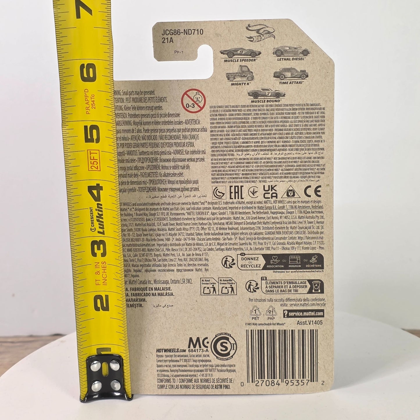 Hot Wheels Mighty K V1405 Diecast Toy Car - 3/5 Series 3+ Years