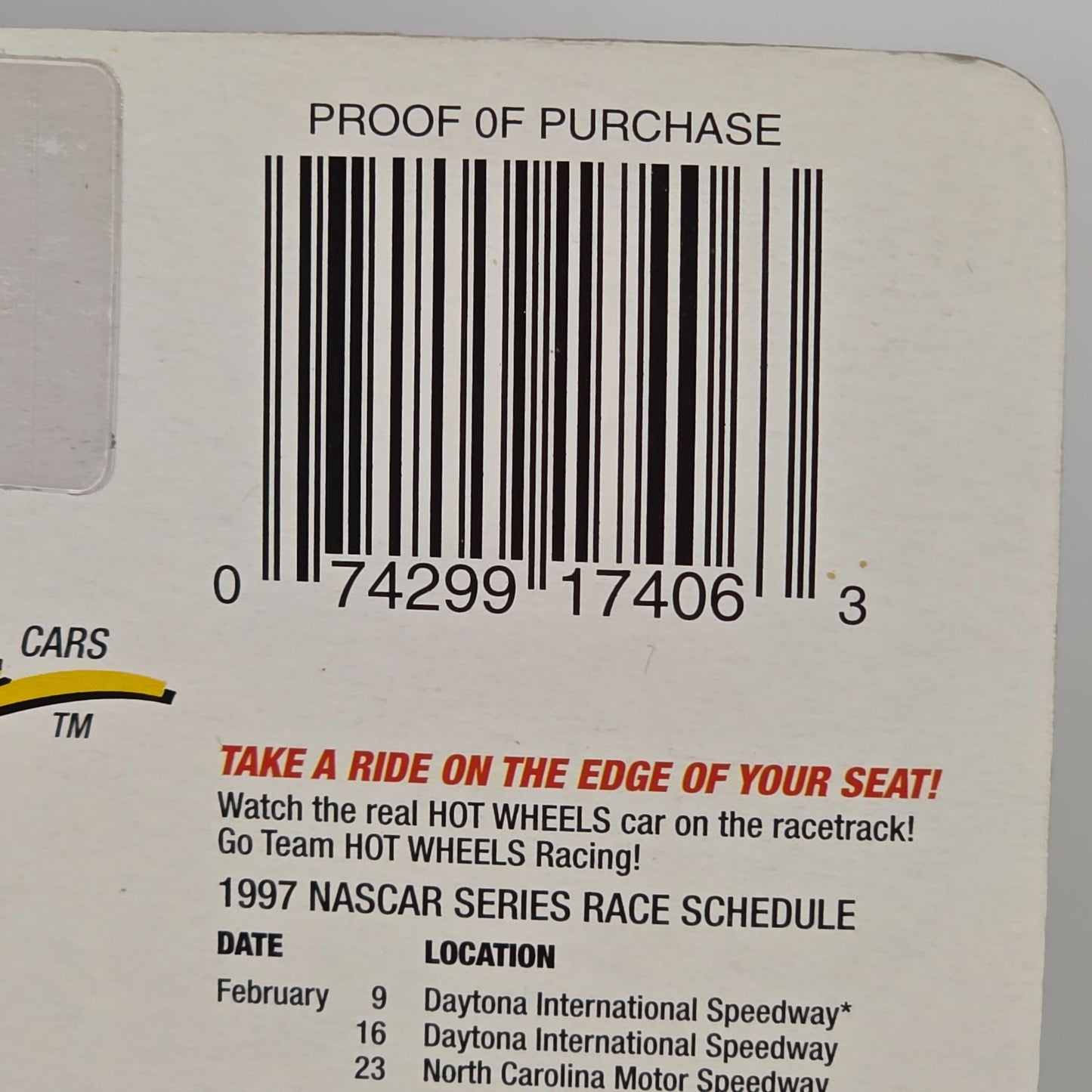 Hot Wheels Pro Racing Bobby Hamilton 1997 Die-Cast Car 1:64 Scale Superspeedway Edition Limited Edition