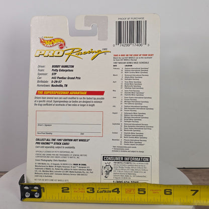 Hot Wheels Pro Racing Bobby Hamilton 1997 Die-Cast Car 1:64 Scale Superspeedway Edition Limited Edition