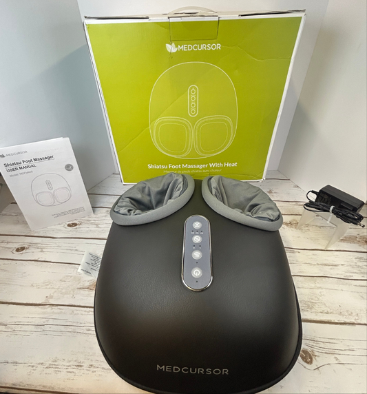 NIOB New MEDCURSOR Shiatsu Foot Massager w/Heat MDFM400 Spa Relaxation