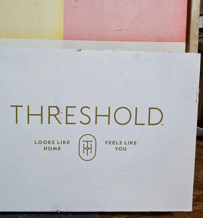 New Set of 2 THRESHOLD Colorful Abstract Color Block Wall Art 24"w x 24"h Canvases