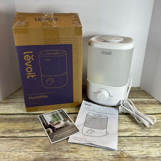 Levoit Classic 160 Ultrasonic Cool Mist Humidifier With Adjustable Knob Control - White