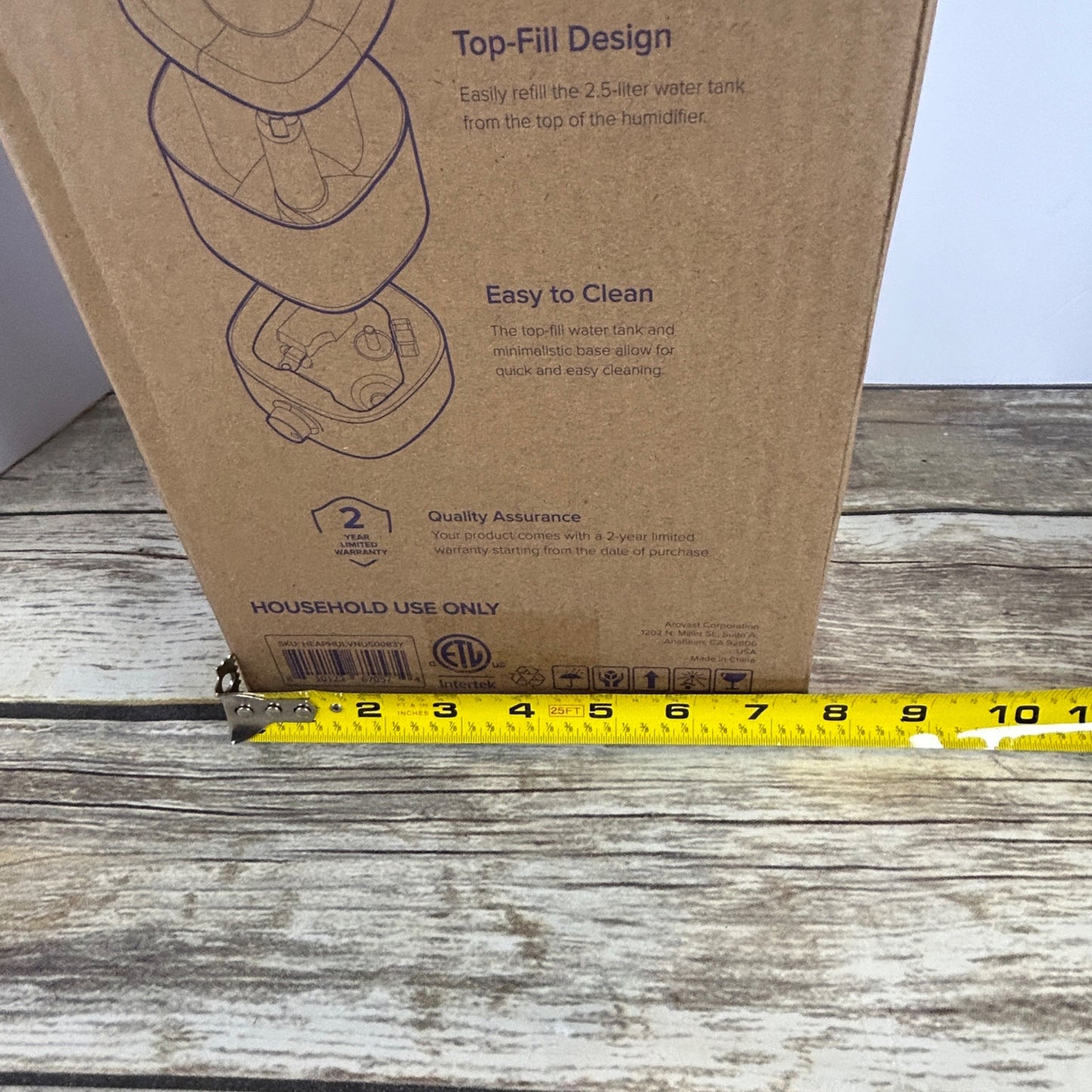 Levoit Classic 160 Ultrasonic Cool Mist Humidifier With Adjustable Knob Control - White