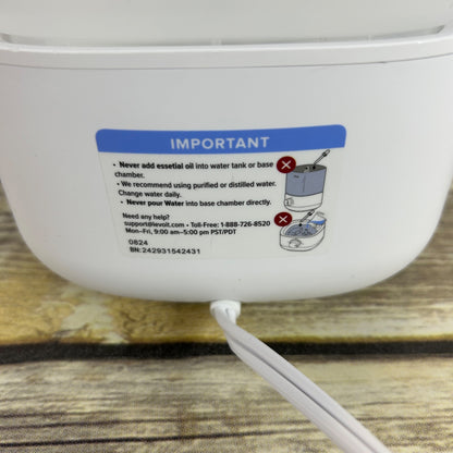 Levoit Classic 160 Ultrasonic Cool Mist Humidifier With Adjustable Knob Control - White