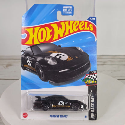 Hot Wheels Porsche 911 GT3 Die-Cast Car 1/10 New Race Day Series Limited Edition 74/250