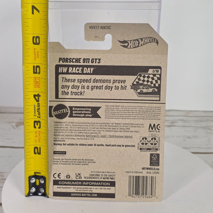 Hot Wheels Porsche 911 GT3 Die-Cast Car 1/10 New Race Day Series Limited Edition 74/250