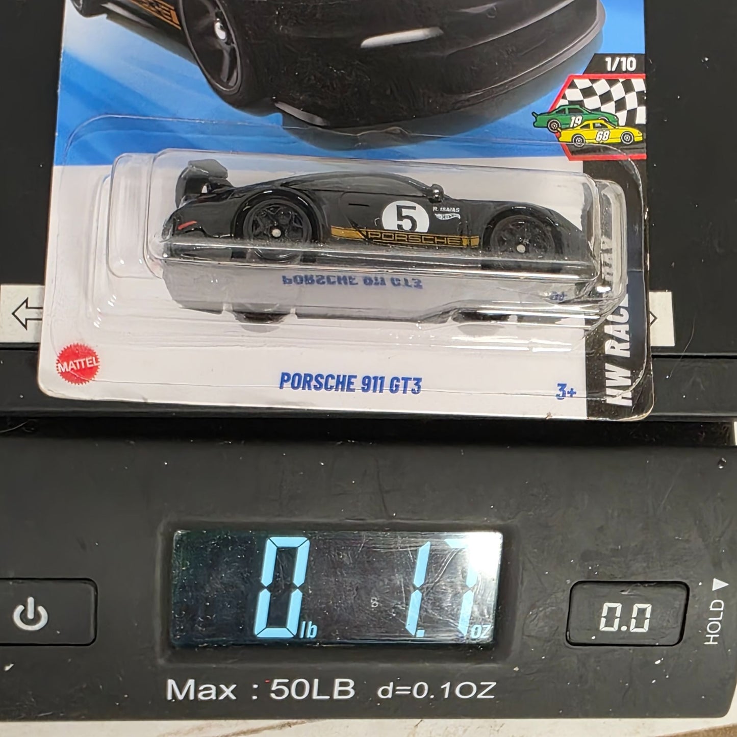 Hot Wheels Porsche 911 GT3 Die-Cast Car 1/10 New Race Day Series Limited Edition 74/250