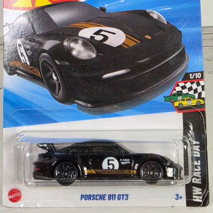 Hot Wheels Porsche 911 GT3 Die-Cast Car 1/10 New Race Day Series Limited Edition 74/250