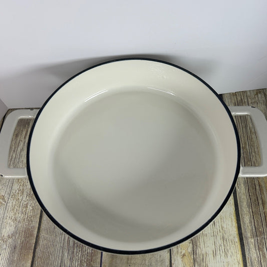 Figment 3.5 Qt Enamel Braiser Cream Cast Iron Cookware Without Lid