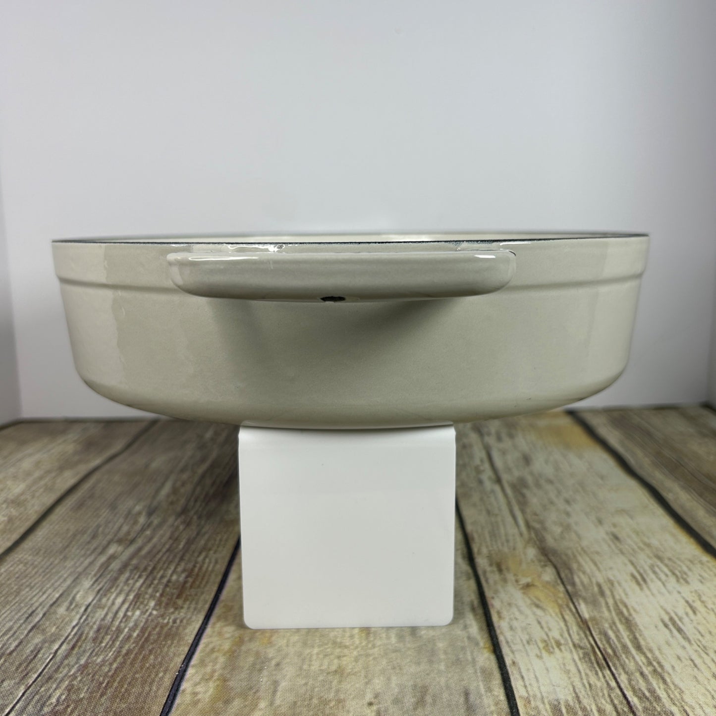 Figment 3.5 Qt Enamel Braiser Cream Cast Iron Cookware Without Lid