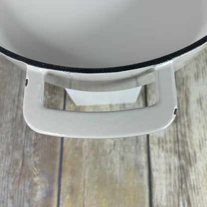 Figment 3.5 Qt Enamel Braiser Cream Cast Iron Cookware Without Lid