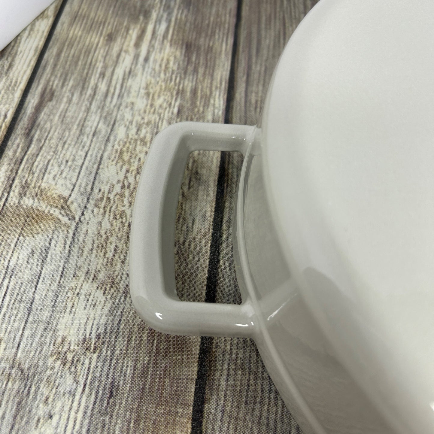 Figment 3.5 Qt Enamel Braiser Cream Cast Iron Cookware Without Lid