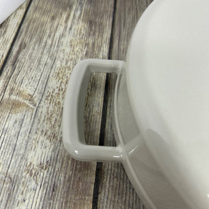 Figment 3.5 Qt Enamel Braiser Cream Cast Iron Cookware Without Lid