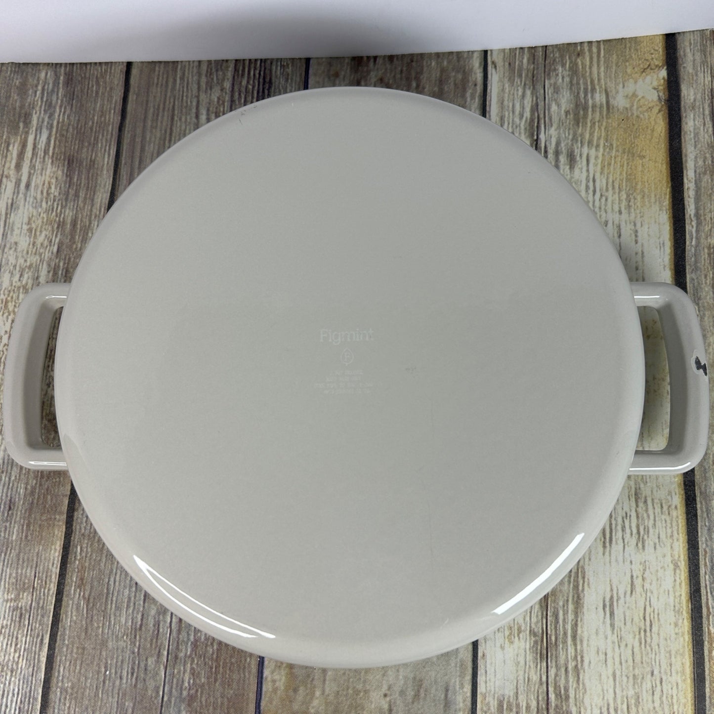 Figment 3.5 Qt Enamel Braiser Cream Cast Iron Cookware Without Lid