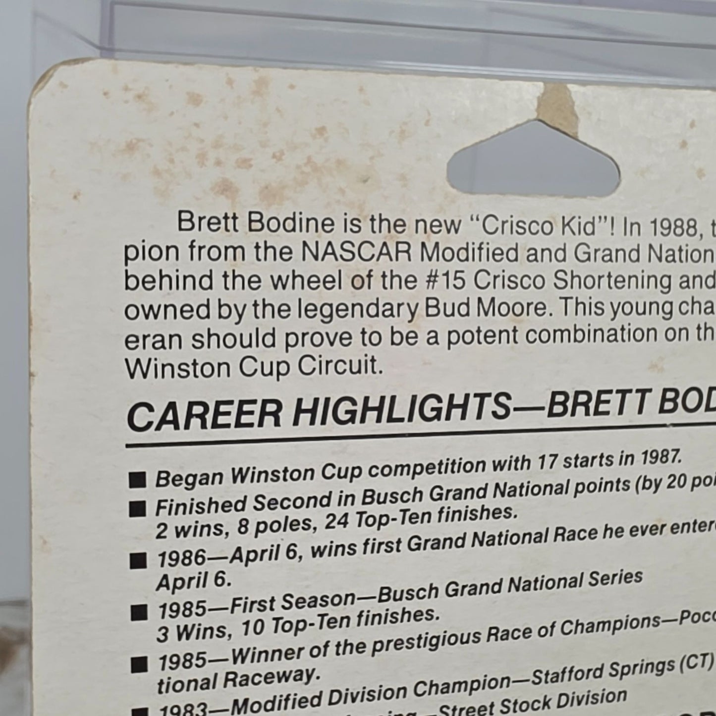 Ertl Crisco Racing Die-Cast Metal Replica No. 15 1/64 Scale Collectible Car In Original Packaging