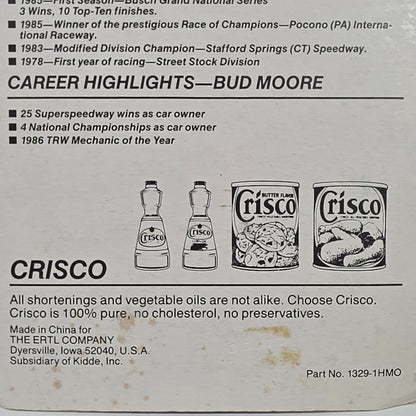 Ertl Crisco Racing Die-Cast Metal Replica No. 15 1/64 Scale Collectible Car In Original Packaging