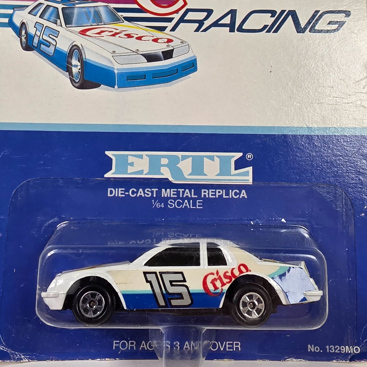 Ertl Crisco Racing Die-Cast Metal Replica No. 15 1/64 Scale Collectible Car In Original Packaging