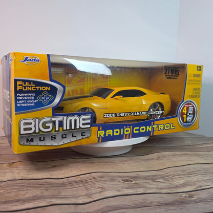 2006 Chevy Camaro Concept Radio Control Car 1:24 Scale Jada Toys Bigtime Muscle Yellow