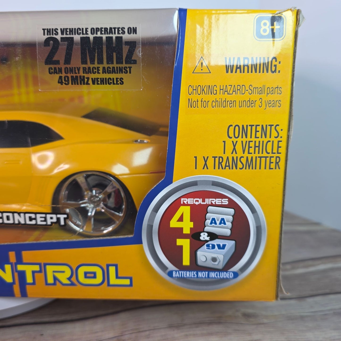 2006 Chevy Camaro Concept Radio Control Car 1:24 Scale Jada Toys Bigtime Muscle Yellow