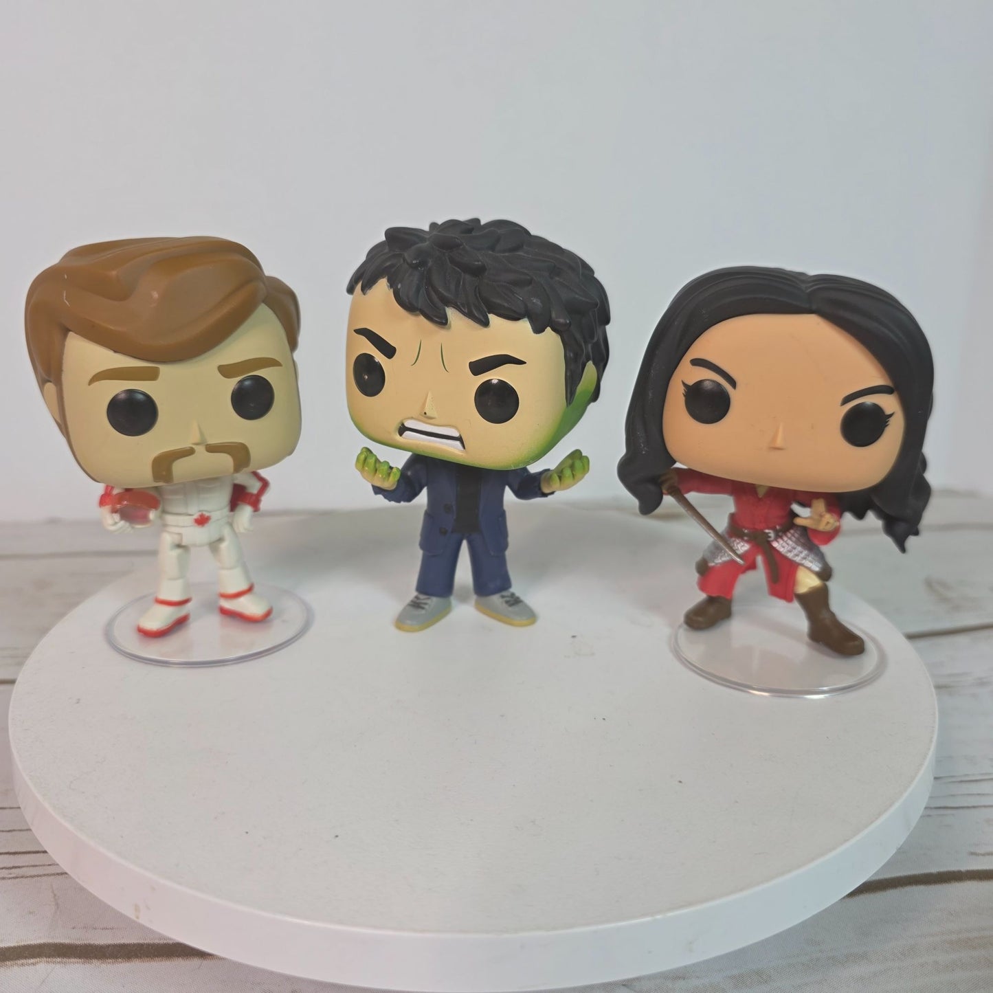 Funko Pop! Disney Duke Caboom Mulan & Bruce Banner Collectible Vinyl Figurines Set