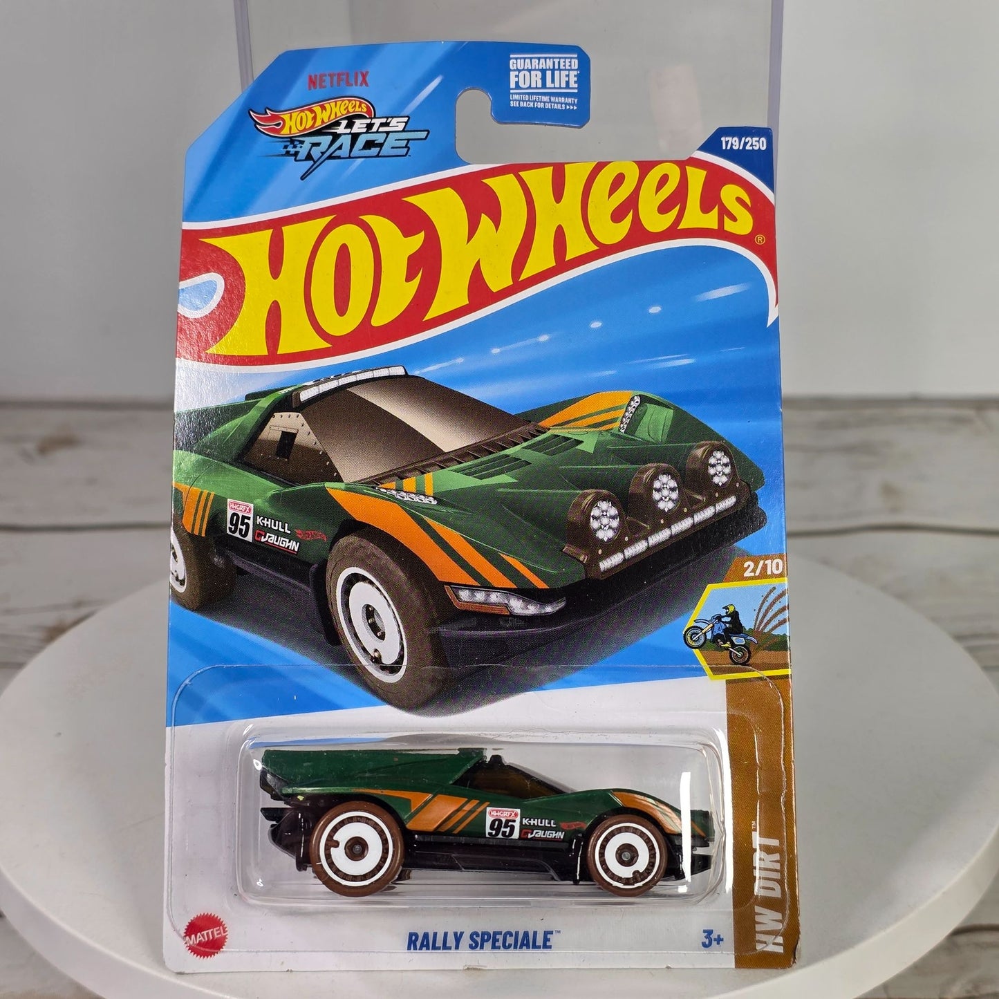 Hot Wheels Rally Speciale Dollar General Exclusive Die-Cast Toy Car 179/250 Green & Orange Collectible