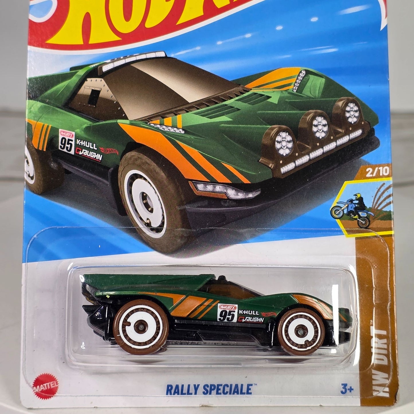 Hot Wheels Rally Speciale Dollar General Exclusive Die-Cast Toy Car 179/250 Green & Orange Collectible