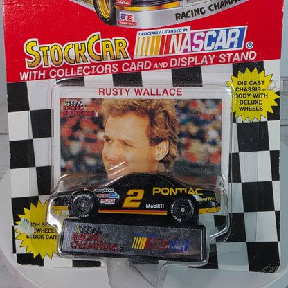 Rusty Wallace 1993 Edition Die-Cast NASCAR Stock Car With Collectors Card & Display Stand Racing Champions