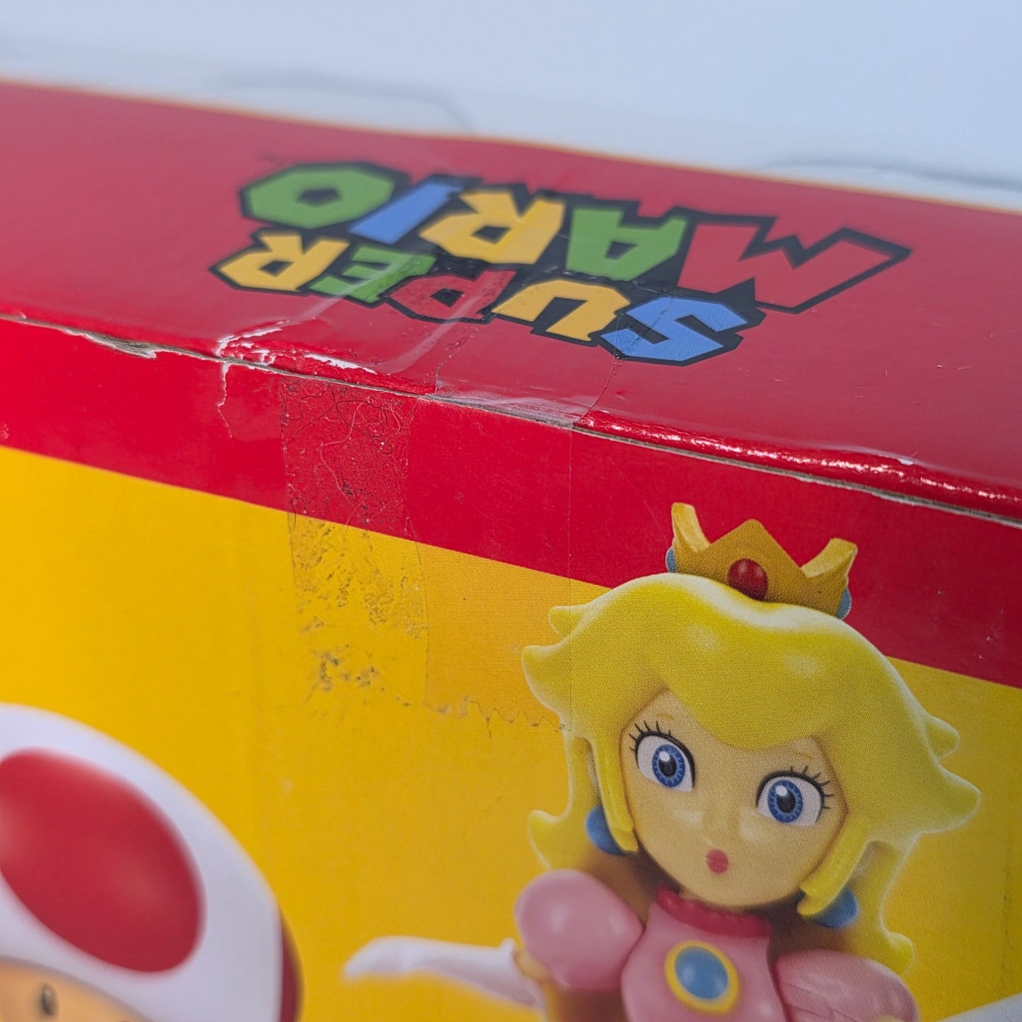 Super Mario Bros. Action Figures Set Mario Peach & Toad Jakks Pacific Kids Collectible Toy Original Packaging Minor Box Damage