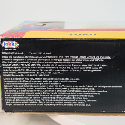 Super Mario Bros. Action Figures Set Mario Peach & Toad Jakks Pacific Kids Collectible Toy Original Packaging Minor Box Damage