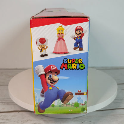 Super Mario Bros. Action Figures Set Mario Peach & Toad Jakks Pacific Kids Collectible Toy Original Packaging Minor Box Damage