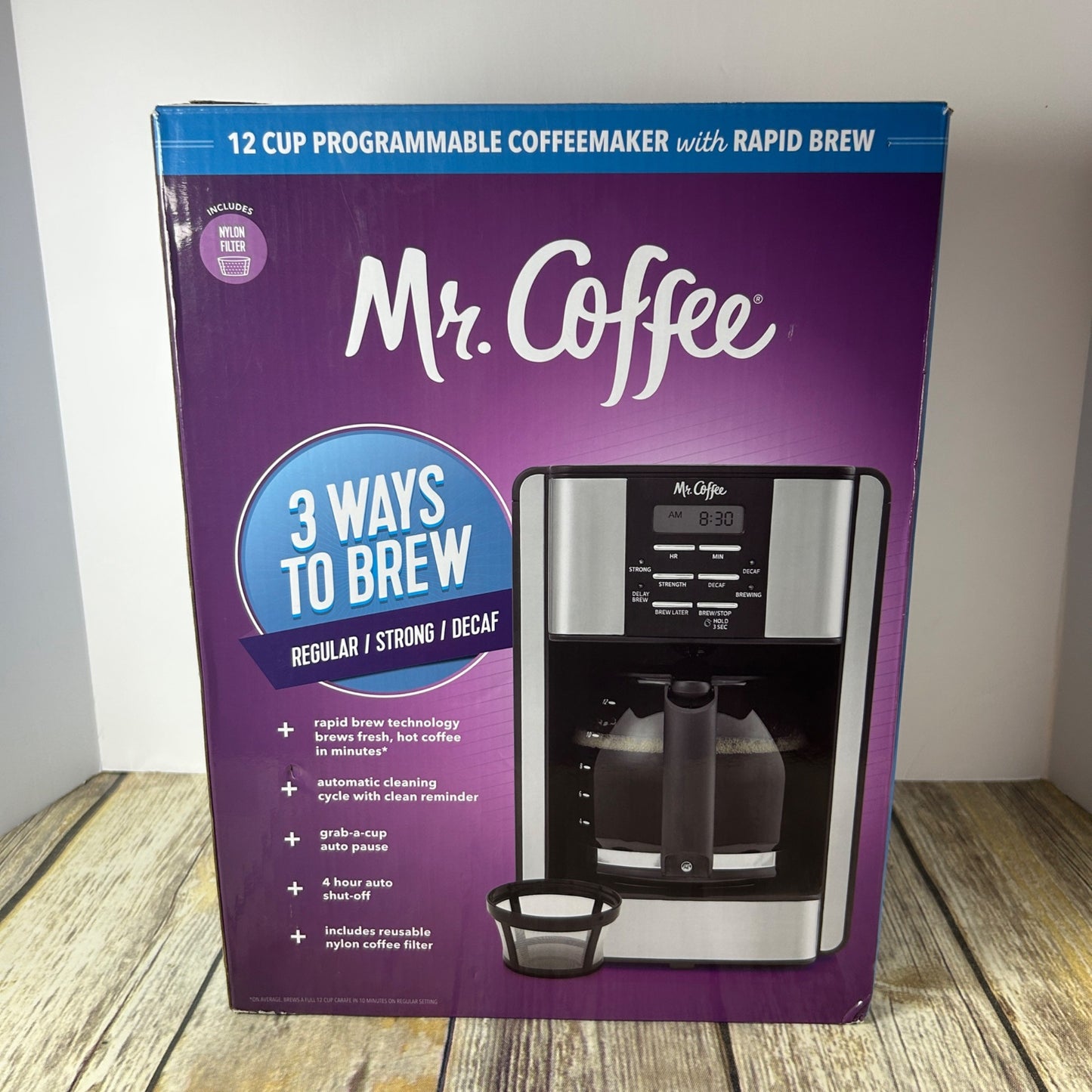 Mr. Coffee Programmable 3-Way Brewing System 12-Cup Drip Coffee Maker