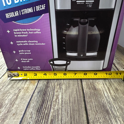 Mr. Coffee Programmable 3-Way Brewing System 12-Cup Drip Coffee Maker