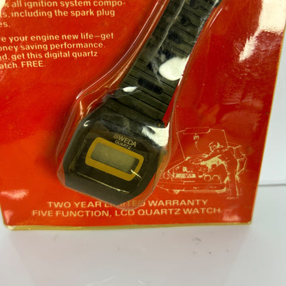 Vintage NAPA Belden Sweda Quartz LCD Digital Watch With Five Functions In Original Packaging