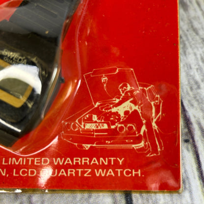 Vintage NAPA Belden Sweda Quartz LCD Digital Watch With Five Functions In Original Packaging