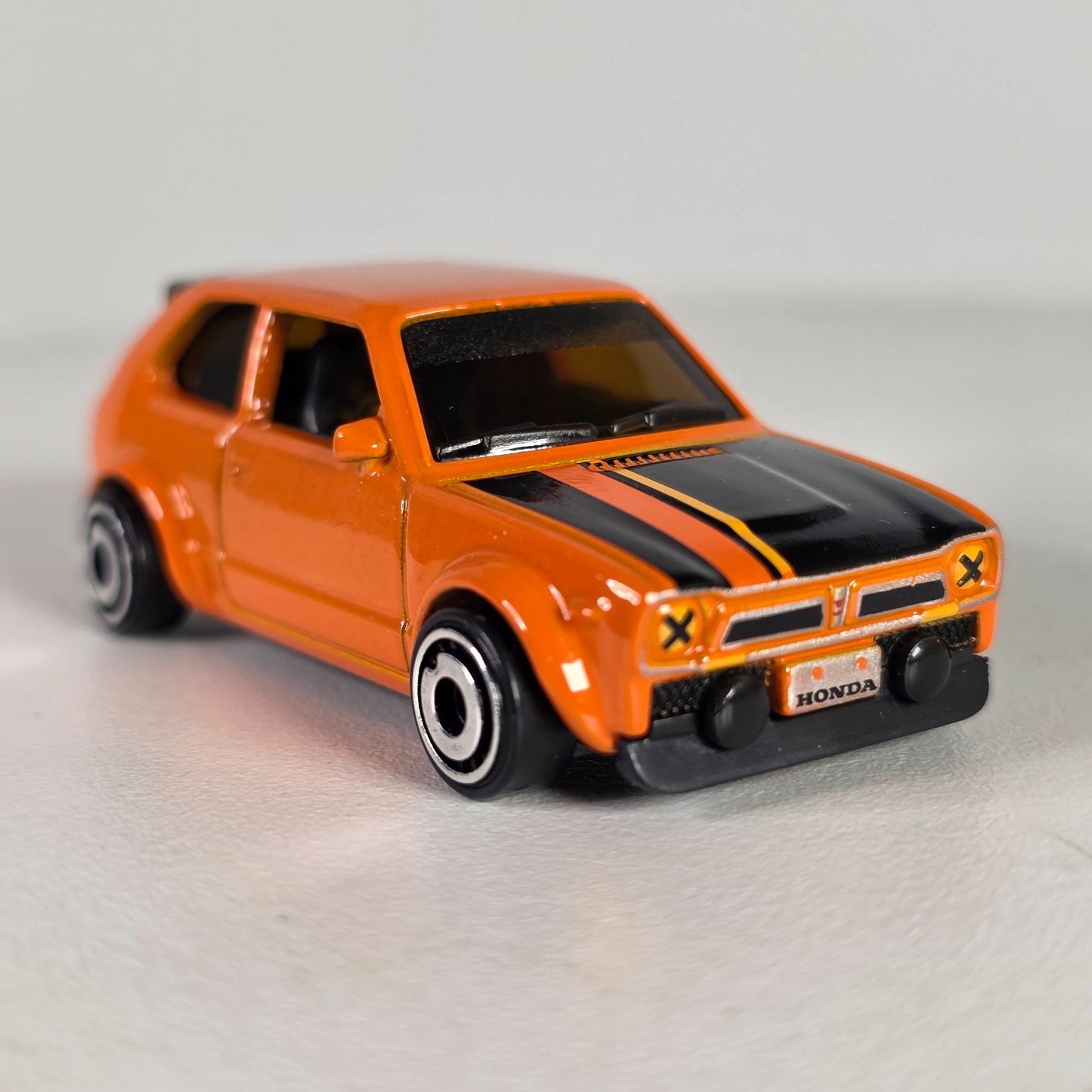 2022 Hot Wheels 73 Honda Civic Custom Die-Cast Model Orange