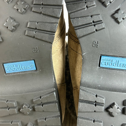 Cobbie Cuddlers Womens Faux Fur Lined Ankle Boots Size 8.5 Brown